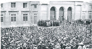 Demonstration by the unemployed, Neuchâtel, 1922. Source: L’Illustré. Revue hebdomadaire suisse, n°13, 01.04.1922.