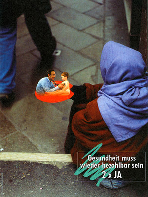 Poster for the referendum of 4th December 1994, source: Schweizerisches Sozialarchiv, Zurich.