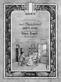 Certificat Société fraternelle de prévoyance, Neuchâtel, Late 19th century. Source: private property.