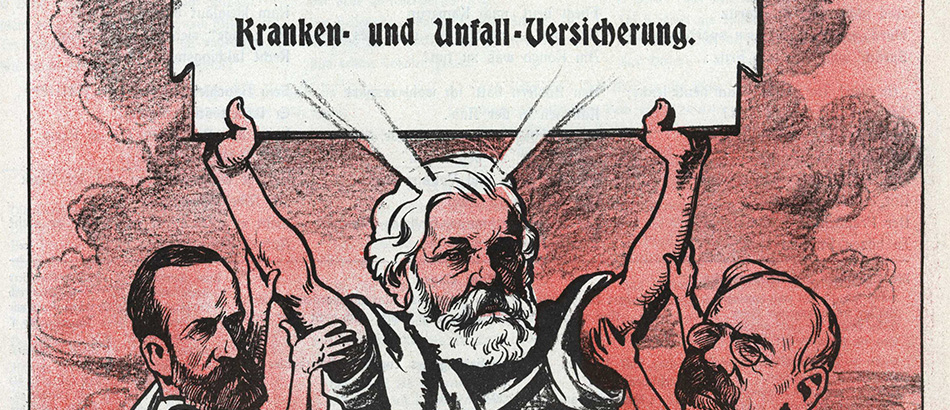 Caricature of Federal Councillor Ludwig Forrer as Moses, source: Nebelspalter, 03.02.1912, used with the consent of the Nebelspalter publisher, Horn.