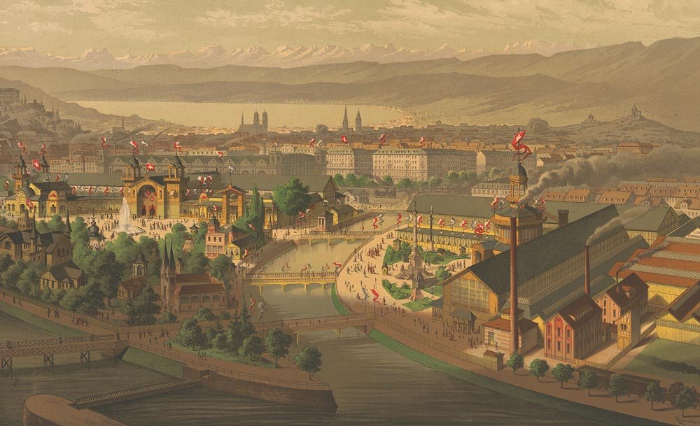 Swiss national exhibition 1883, Zurich, Zentralbibliothek Zürich