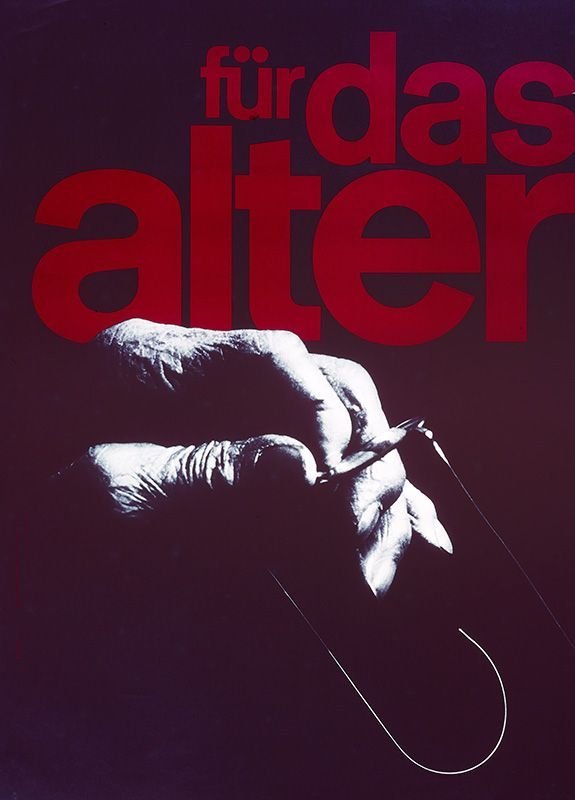 Fridolin Müller, poster for the Swiss Foundation for the Elderly. Swiss National Library, SNL_BIEN_160.