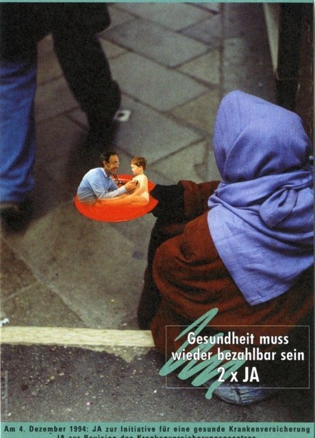 Poster for the referendum of 4th December 1994, source: Schweizerisches Sozialarchiv, Zurich.