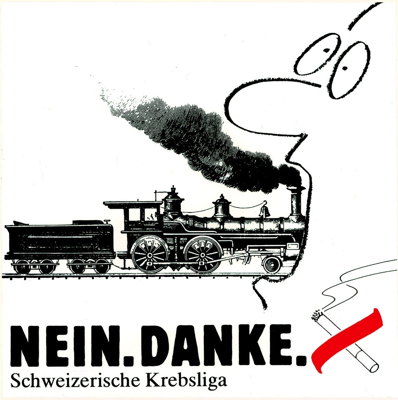 ‘No. Thanks.’ Swiss Cancer League. Source: Swiss Social Archive, Zurich, F Ob-0001-09.